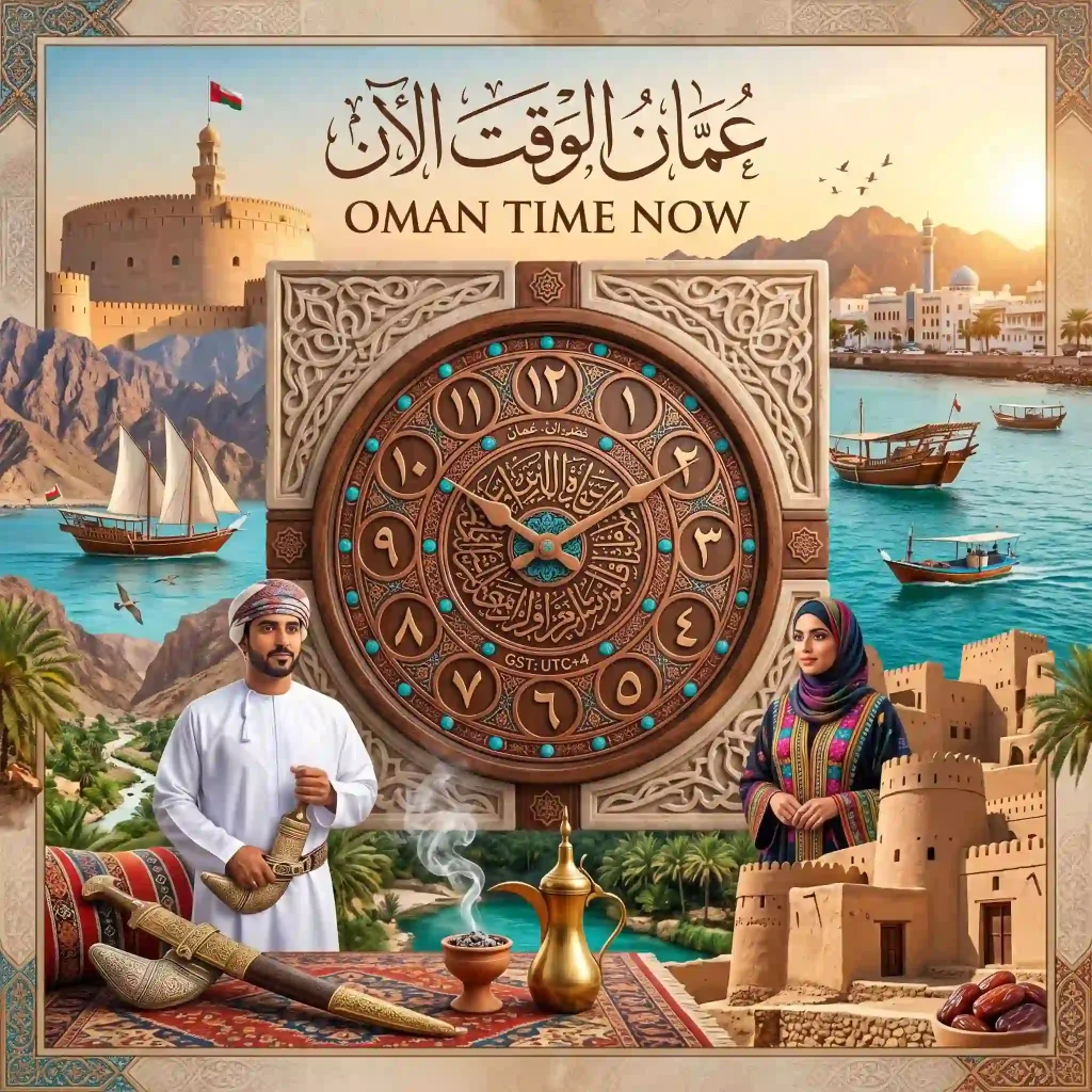 Oman Time Now | Live Muscat Clock, UTC+4 & Weather Oman Time Now | Live Muscat Clock, UTC+4 & Weather